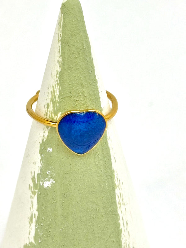 Infinity blue heart