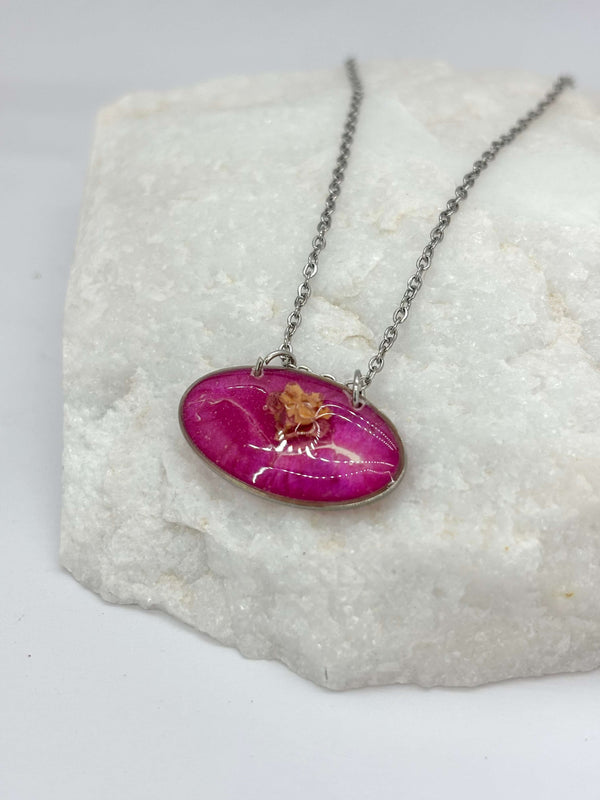 Pink Petal Horizon Necklace