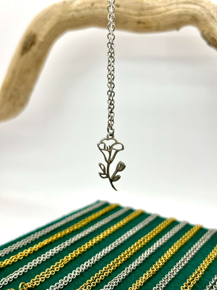 SEPTEMBER MORNING GLORY NECKLACE